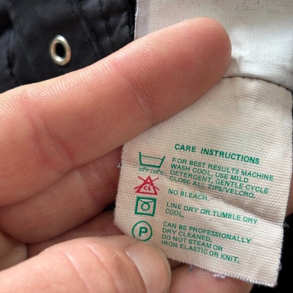 Vintage Obermeyer Sport Womens Ski Pants Black Snowboard Full Zip Legs 18307 - Picture 16 of 16